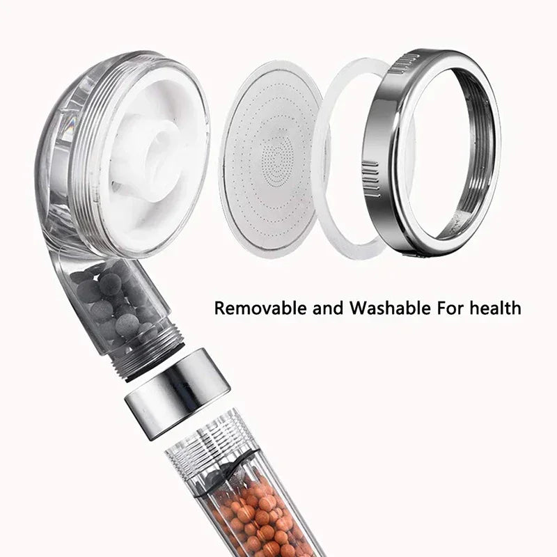 Premium Spa Shower Head With Water Filtering And Minerals 